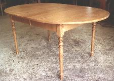 Table Semi-Ovale Pieds Tournés