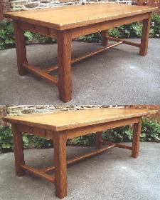 Table de Ferme 200x100, 1 allonge