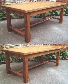 Table de Ferme 200x100, 1 allonge