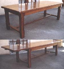 Table de Ferme 230x95 avec allonges