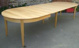 Table Ronde d=120cm 5 allonges
